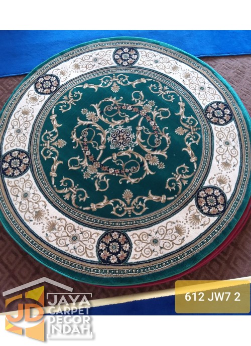 Permadani Kashan Kendra Bulat  ds 612 JW 7 2 ukuran 160 x 160 cm, 200 x 200 cm 